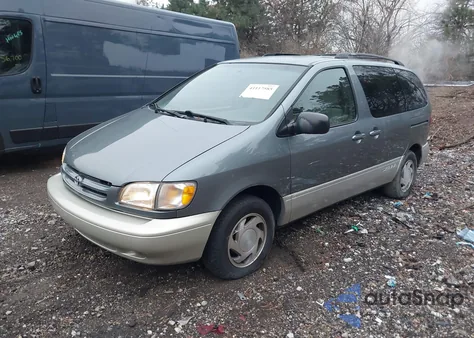 1999 Toyota Sienna Xle from USA, damaged, VIN 4T3ZF13C6XU128606